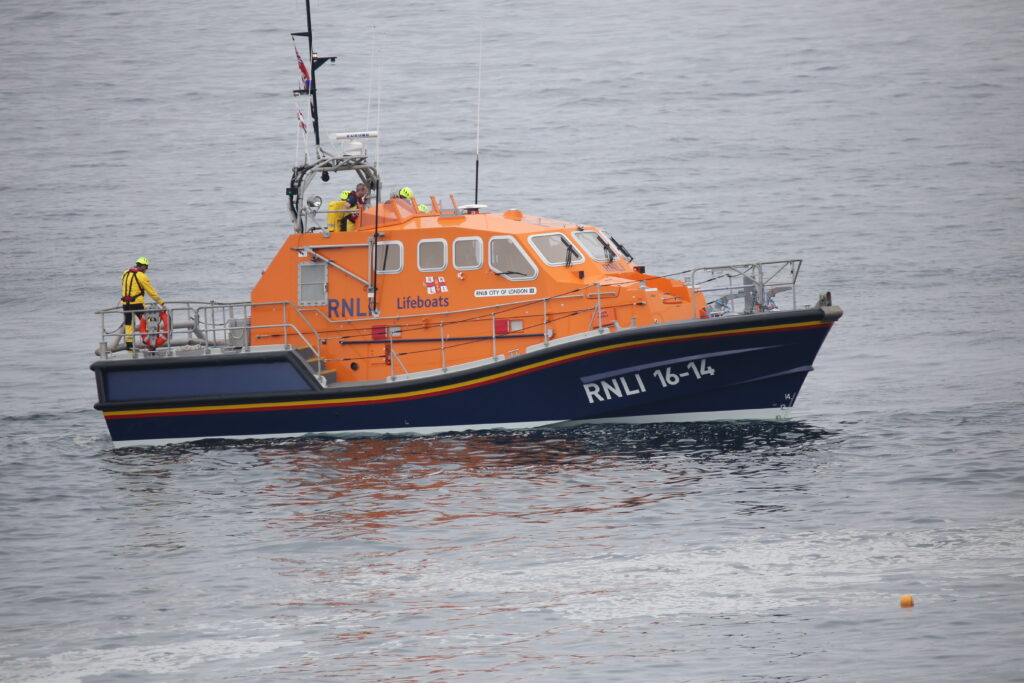Lifeboat at sea