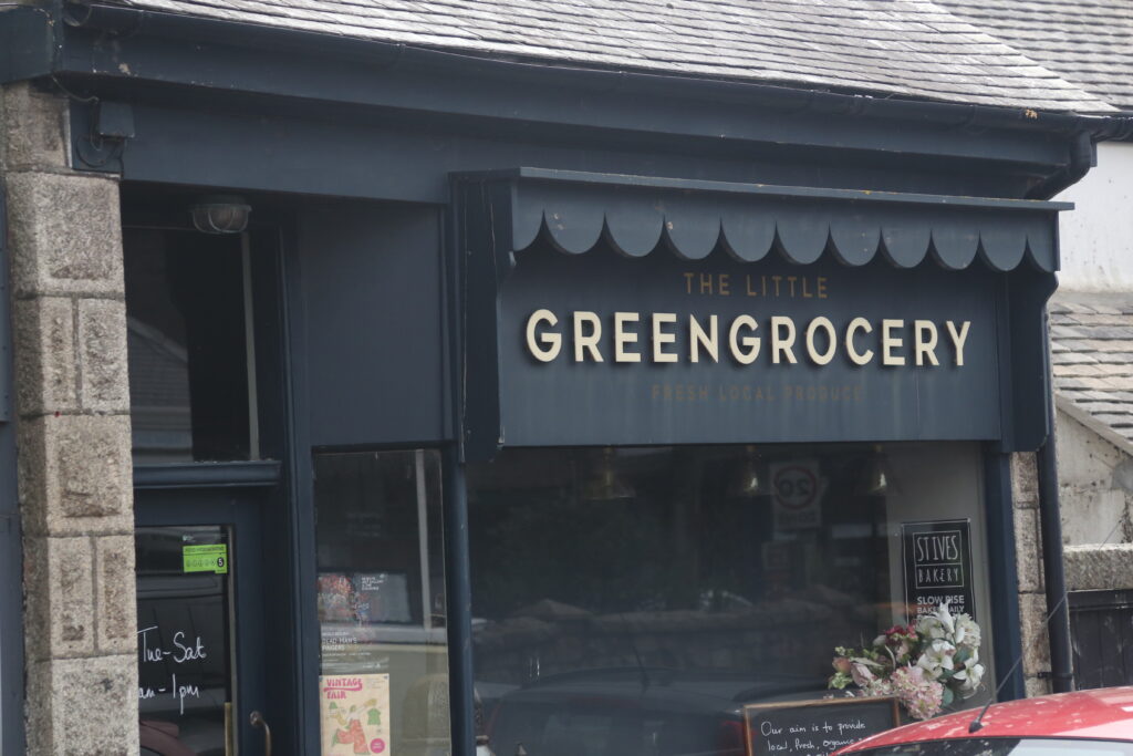 Shop front of the Little Greengrocery